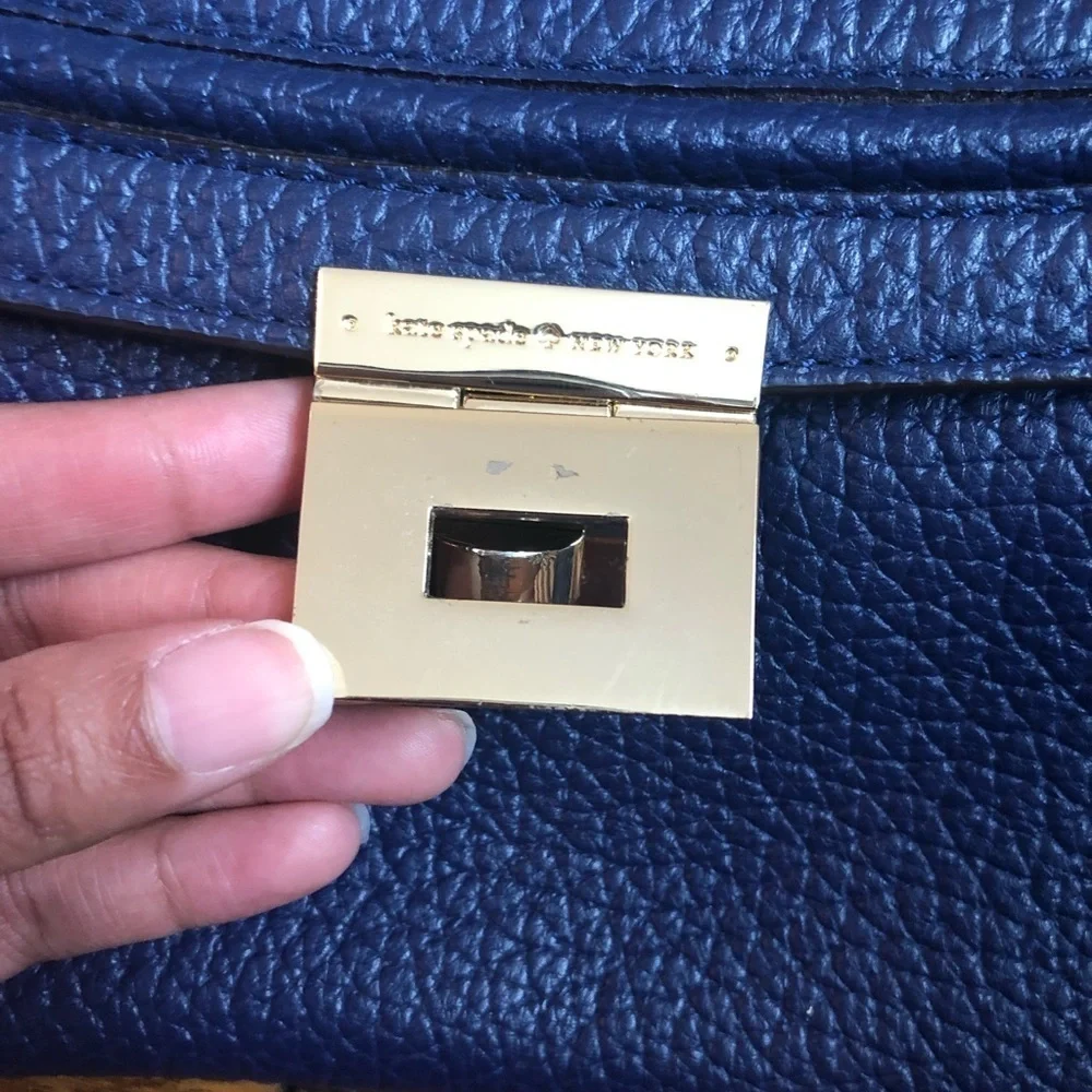 Kate Spade leather backpack blue